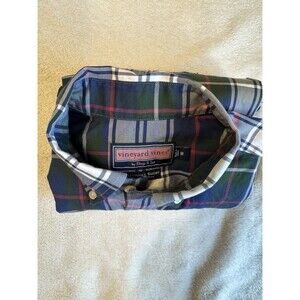 Vineyard Vines Shirt Men's Medium Button Up Murray Blue/Black/Red Whale